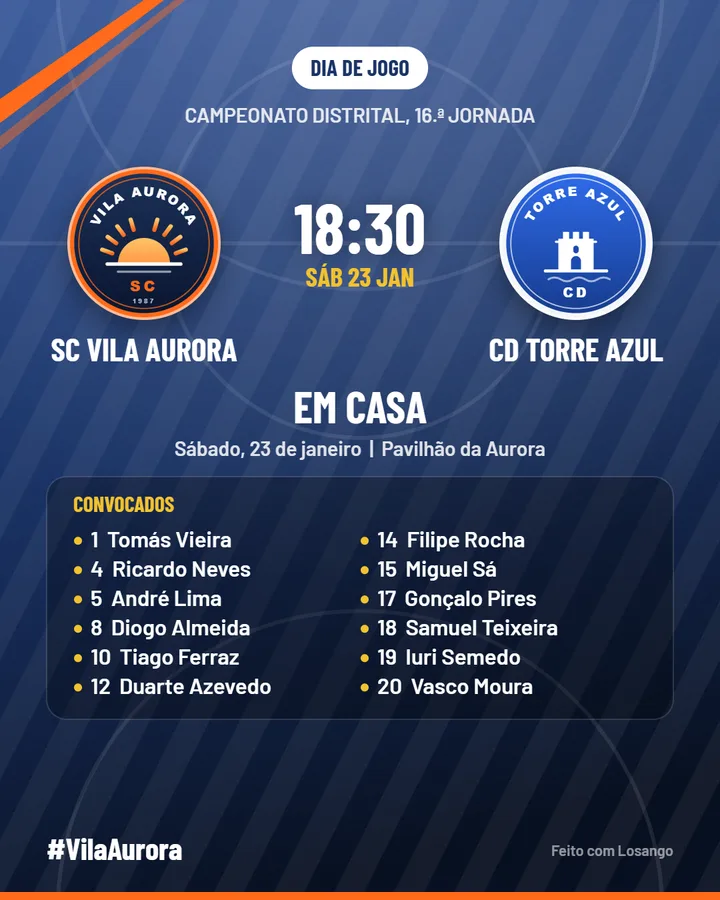 Cartaz de antevisão de jogo